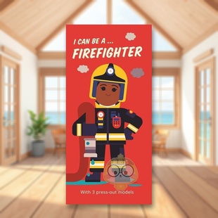 Firefighter英文儿童趣味3 现货 6岁纸板书Spencer Books Can 书Walker 我可以成为...消防员I UK书籍 Wilson进口原版 ...
