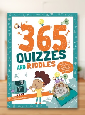 【预售】365天趣味问答：数学、逻辑与常识益智题库 365 Quizzes and Riddles  原版英文儿童趣味进口书籍图书外版正版