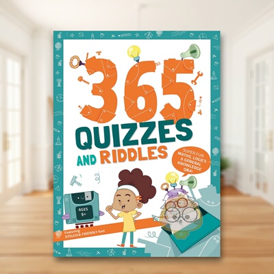 【预售】365天趣味问答：数学、逻辑与常识益智题库 365 Quizzes and Riddles  原版英文儿童趣味进口书籍图书外版正版