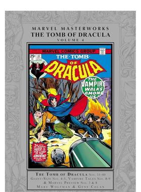 【预售】漫威漫画 漫威大师作品：德古拉之墓卷4 MARVEL MASTERWORKS: THE TOMB OF DRACULA VOL.4 英文漫画书原版进口图书美漫