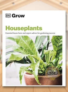 【预售】【DK种植系列】家居植物英文生活综合进口原版外版书平装【DK Grow】Houseplants DK DK书籍图书正版