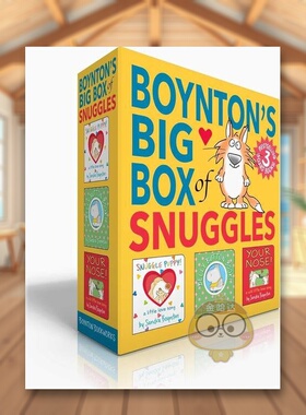 【预售】桑德拉·博因顿 依偎套装（盒装）英文儿童绘本插画师进口原版外版书纸板书3-6周岁Boynton's Big Box of Snuggles (Box书