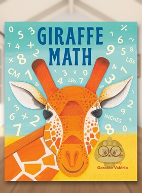 【预售】长颈鹿数学Giraffe Math英文儿童绘本知识百科6-9岁精装进口原版书Stephen Swinburne Hachette Books书籍图书外版正版