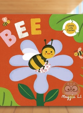 【预售】【小小生命周期】蜜蜂英文儿童绘本动物生态环保进口原版书纸板书Little Life Cycles: Bee Maggie Li著Templar Publishi