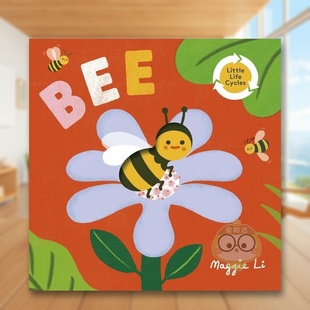 Cycles Publishi 小小生命周期 Li著Templar Maggie Bee Life 书纸板书Little 蜜蜂英文儿童绘本动物生态环保进口原版 预售