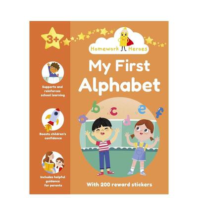 【预售】作业小能手：字母启蒙（含200枚奖励贴纸） 【Homework Heroes】My First Alphabet 原版英文儿童语言/概念启蒙进口书籍图