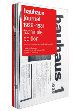 【现货】包豪斯日报926-1931 Bauhaus Journal 1926-1931 英文原版经典复刻书籍艺术平面设计 包豪斯杂志 Lars Muller Publishers