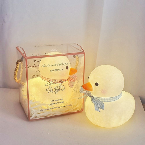 可爱鸭子小夜灯卡通氛围灯桌面小摆件儿童生日礼物女生活动伴手礼