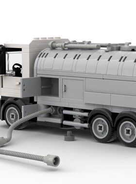 MOC-124860 工程吸污车 电子图纸 拼插积木 305片