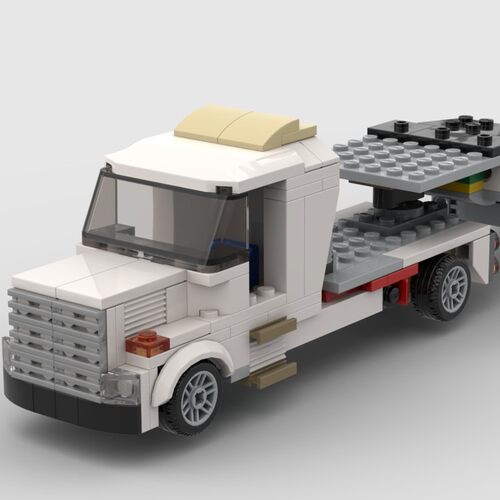 MOC-44451 卡车带挂车 电子图纸 拼插积木 248片