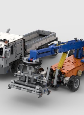 MOC-92590 Container Handler andTruck 国产积木电子图纸 气动
