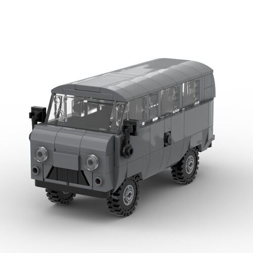 MOC-186303 UAZ-452 电子图纸 拼插积木 238片