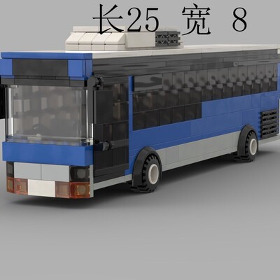 MOC-52701 太阳巴士 电子图纸 拼插积木 9座 371片