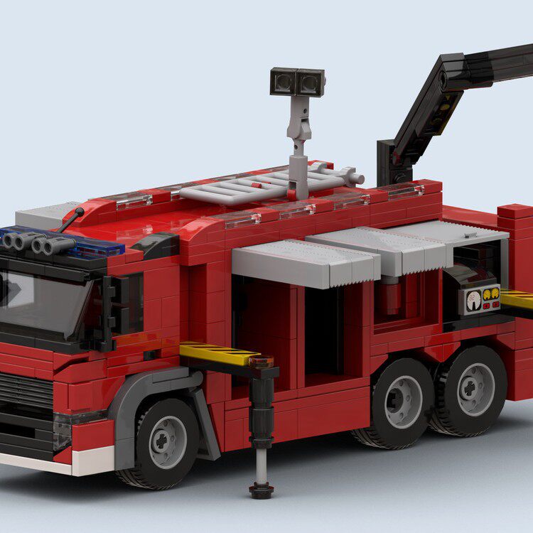 MOC-35005消防救援车 606片 电子图纸 拼插积木