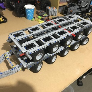 MOC-158608 重型拖车 48轮胎  1339片 电子图纸 拼插积木 1：21