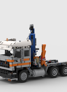 MOC-111919 DAF F2800起重车42128 B型 1215片 积木 电子图纸