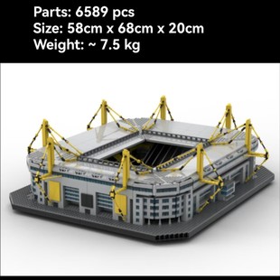 MOC-152781 多特蒙德-威斯特法伦体育场 6589片 电子图纸 无印刷