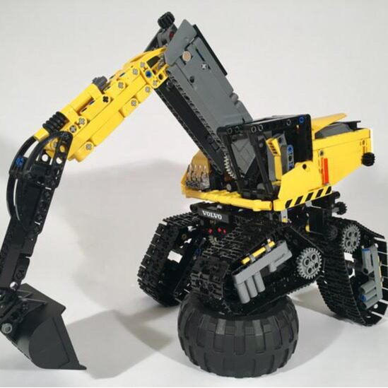 MOC-106105 迷你履带 起重机 手动版 电子图纸 拼插积木 984PCS
