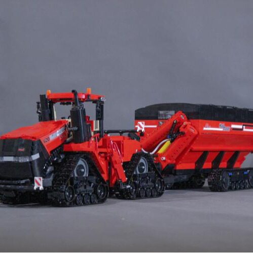 MOC-67575+69388 履带式遥控拖拉机+拖车 电子图纸 国产积木