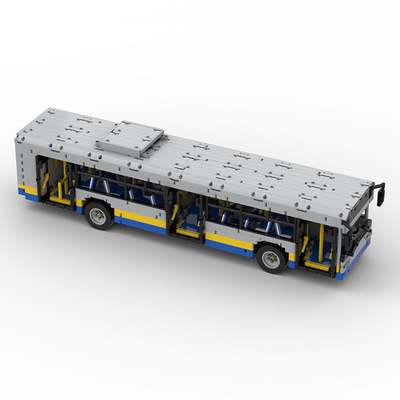 MOC-59883 12米公交车(1:18) 遥控电动模型 国产积木