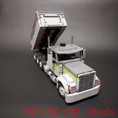 MOC-129295 Freightliner经典自卸卡车 电子图纸 拼插积木 1747