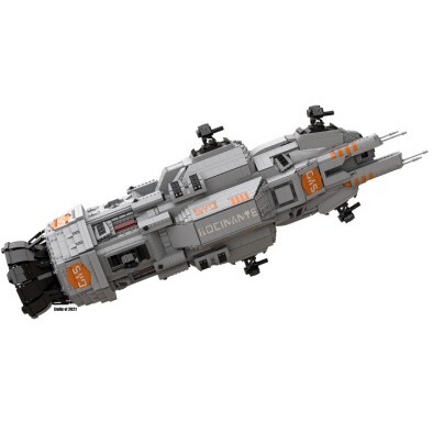 MOC-74852罗辛纳特无贴纸电子图纸拼插积木7525片 90CM长内部用黑