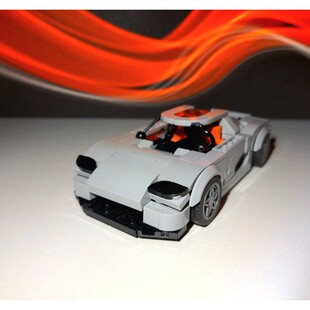 电子图纸 MOC 积木 8格跑车 306片 128530 科N赛克cc850