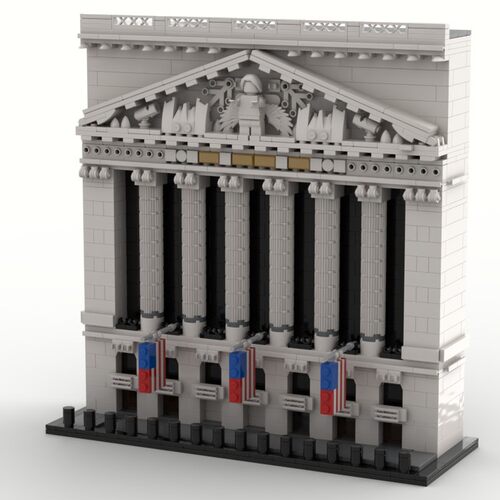 MOC-纽约证券交易所 电子图纸 拼插积木 961片
