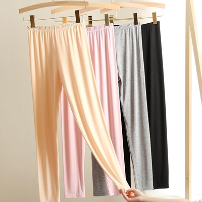 莫尔打底裤女大码胖mm200斤非纯棉秋裤紧身线裤女内穿衬裤内搭弹