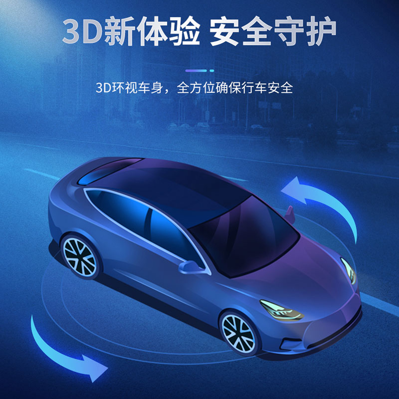 四路360度全景影像系统泊车辅助