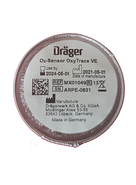全新原装Drager德尔格SAVINA氧电池呼吸机氧气传感器MX01049