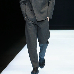 时尚 毛呢小脚裤 羊毛男长裤 哈伦锥形修身 可定制 秋冬款 男裤 休闲男士