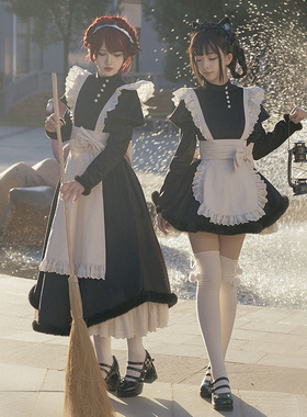 【kisskiss·冬限】withpuji原创设计女仆双子op春秋lolita裙