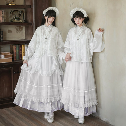 售完无补！来信与诗·镜花辞｜WP原创副牌汉洋折衷改良马面裙套装