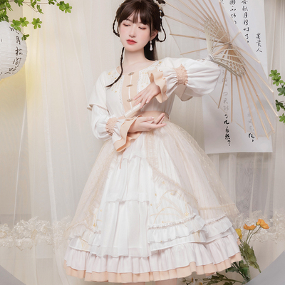 taobao agent Genuine design set, Lolita OP, autumn, simple and elegant design, Lolita style
