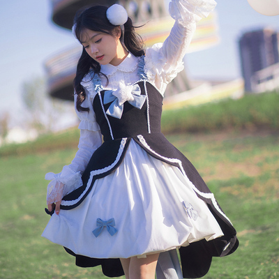 taobao agent [Star Bottle JSK] WP Original Design Magic Girl Bow Lolita Lolita Autumn