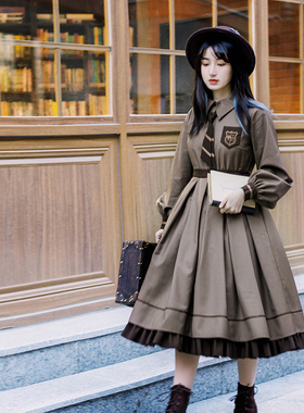 售完无补!【慵懒的审判op】WP原创设计简约cla系优雅长裙秋款lo裙