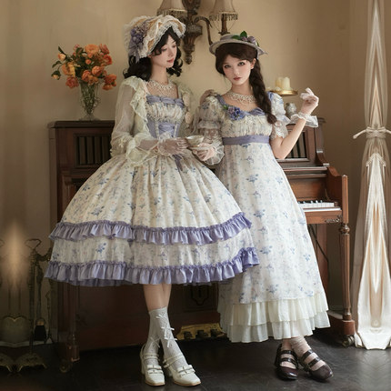 来信与诗·鸢尾心事sp｜WP原创副牌帝政风op/假两件jsk双子lo裙