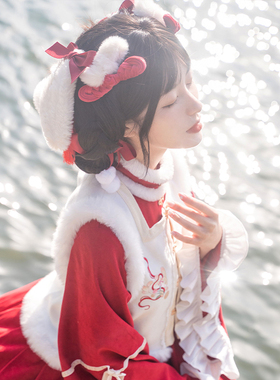 【新年战袍·小物合集】WP原创设计鸿运兔配饰蝴蝶结围脖lolita冬