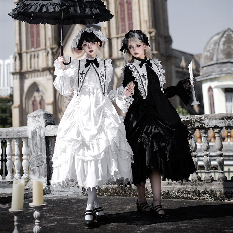 来信与诗·晨钟与暮歌｜WP原创副牌哥特doll裙摆抽拉op双子多穿lo,模玩/动漫/周边/娃圈三坑/桌游,lolita洛丽塔连衣裙,淘宝优惠券,粉丝福利购,淘宝优惠卷