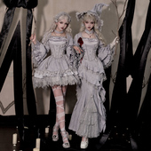 来信与诗·暮光｜WP原创副牌哥特魔女胸衣sk鱼尾牛仔裤 多穿lolita