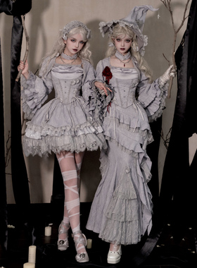 来信与诗·暮光｜WP原创副牌哥特魔女胸衣sk鱼尾牛仔裤多穿lolita