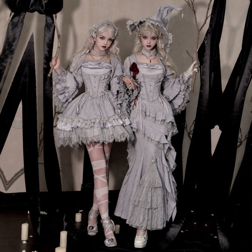 来信与诗·暮光｜WP原创副牌哥特魔女胸衣sk鱼尾牛仔裤多穿lolita