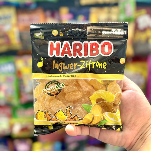 哈瑞宝柠檬姜味糖果新口味品尝