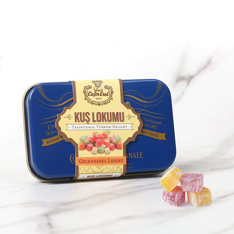 Sekerci Cafer Erol塞克琦水果味土耳其软糖迷你复古铁盒装70g