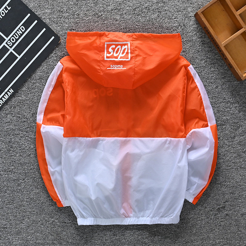 아동용 자외선 차단 의류 가벼운  통기성 자외선 차단 의류 소년 코트 여름 해변 피부 의류 에어컨 의류 새로운 스타일