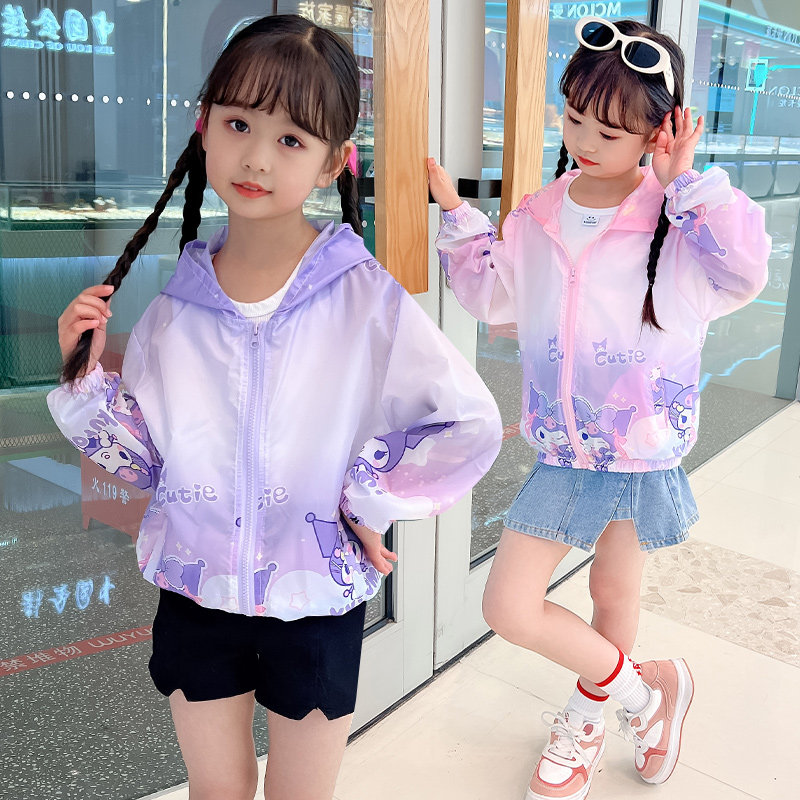 女童防晒衣夏季2026新款薄款儿童空调衫轻薄透气防晒服卡通休闲潮