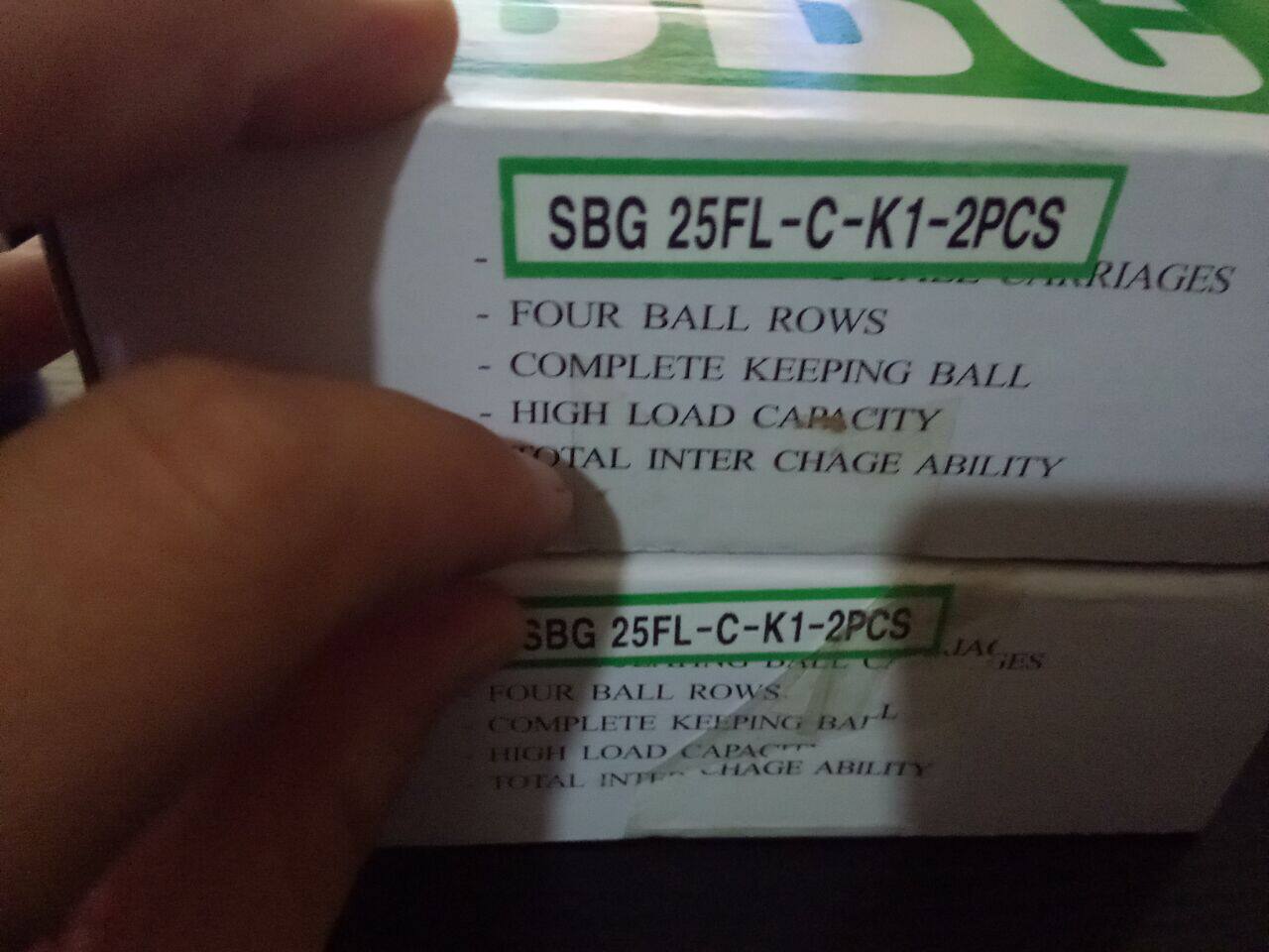 现货供应SBC正品滑块 出售SBC导轨滑块配件SBG25FL-C-K1-2PCS包邮