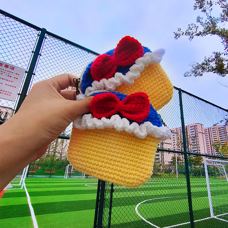 白雪公主零钱包手工非成品钩针