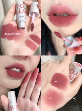 into you空气唇泥C5薄款哑光柔雾口红唇釉盐奶桃N3 N4  w4 w5 c1